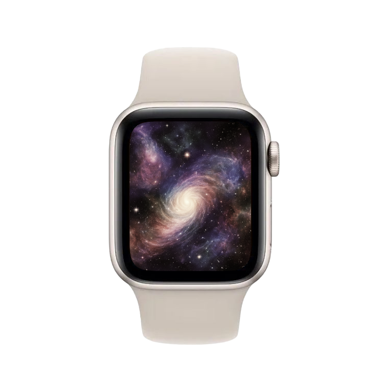 Apple Watch SE 2023, 40 мм, корпус из алюминия цвета «сияющая звезда», спортивный ремешок цвета «сияющая звезда»